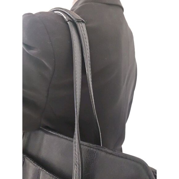 Coach Dark Leather Shoulder Bag - Picture 8 of 16